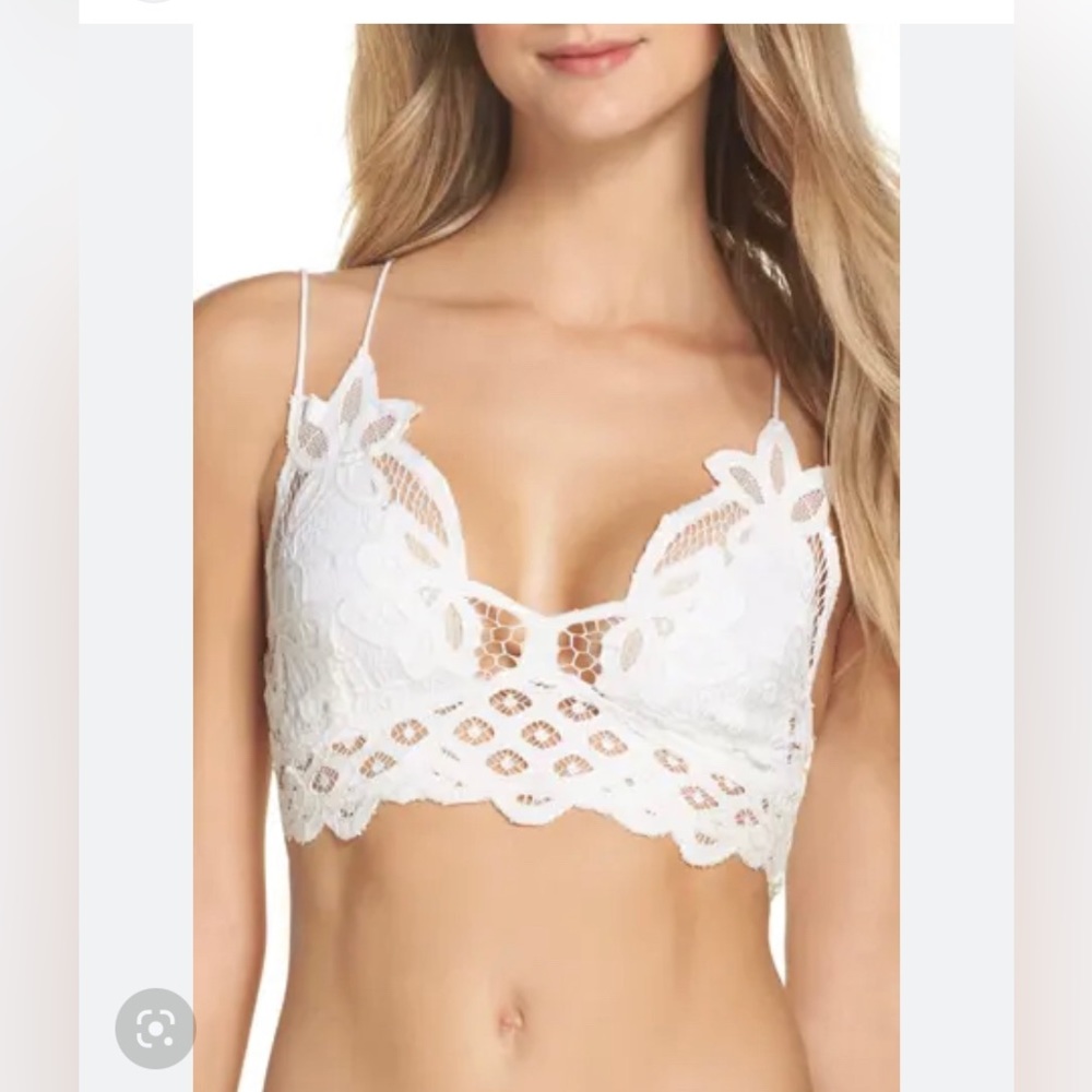 White Adella Free People Bralette